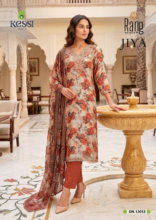 KESSI RANG JIYA WHOLESALE TWILL BEMBERG MUSLIN ELEGANT LOOK UNSTITCH SALWAR SUITS SUPPLIER