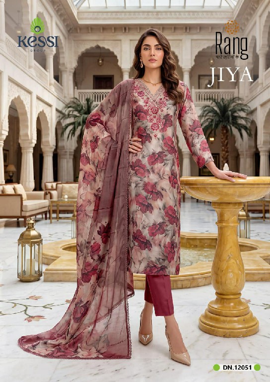 KESSI RANG JIYA WHOLESALE TWILL BEMBERG MUSLIN ELEGANT LOOK UNSTITCH SALWAR SUITS SUPPLIER