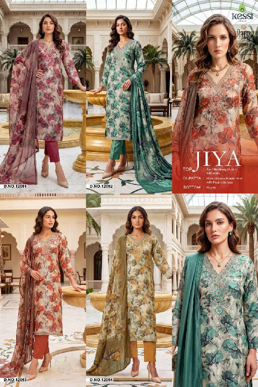 KESSI RANG JIYA WHOLESALE TWILL BEMBERG MUSLIN ELEGANT LOOK UNSTITCH SALWAR SUITS SUPPLIER