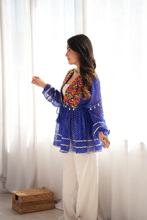 SP SERIES D.NO SP-95 WHOLESALE READYMADE HEAVY FAUX GEORGETTE FESTIVE WEAR KEDIYA STYLE SHORT TOP FOR WOMEN ONLINE