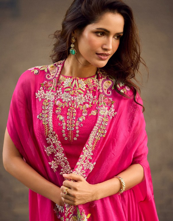 GAUHAR BY SAYURI DESIGNER WHOLESALE READYMADE REAL CREP SILK LATEST TRENDY JACKET STYLE SHRUG WITH BLOUSE AND LEHENGA FOR WOMEN ONLINE