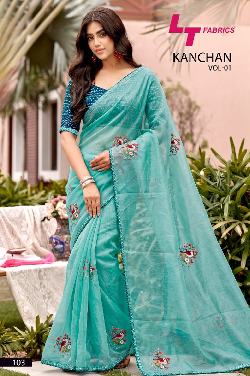 KASHVI CREATION KANCHAN VOL 1 WHOLESALE LINEN COTTON WITH WORK BEAUTIFUL INDIAN SAREES FOR WOMEN SUPPLIER