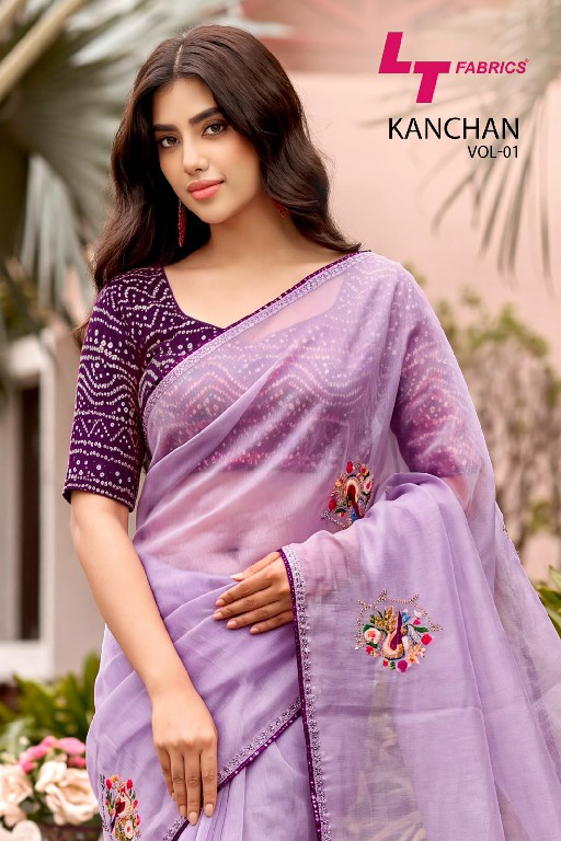 KASHVI CREATION KANCHAN VOL 1 WHOLESALE LINEN COTTON WITH WORK BEAUTIFUL INDIAN SAREES FOR WOMEN SUPPLIER