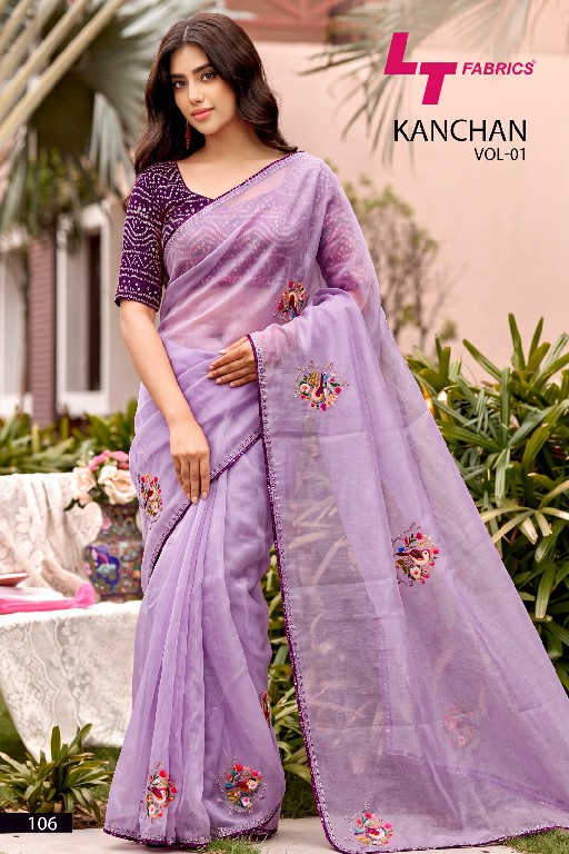 KASHVI CREATION KANCHAN VOL 1 WHOLESALE LINEN COTTON WITH WORK BEAUTIFUL INDIAN SAREES FOR WOMEN SUPPLIER