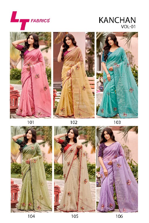 KASHVI CREATION KANCHAN VOL 1 WHOLESALE LINEN COTTON WITH WORK BEAUTIFUL INDIAN SAREES FOR WOMEN SUPPLIER