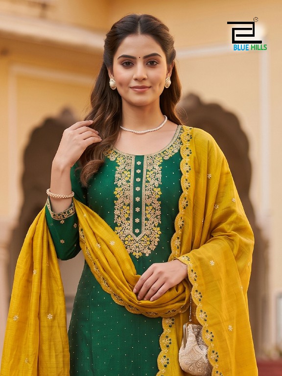 BLUE HILLS ADHIRA WHOLESALE READYMADE VECHITRA WITH WORK BIG SIZE TRENDING 3 PCS COMBO SET SUITS SUPPLIER