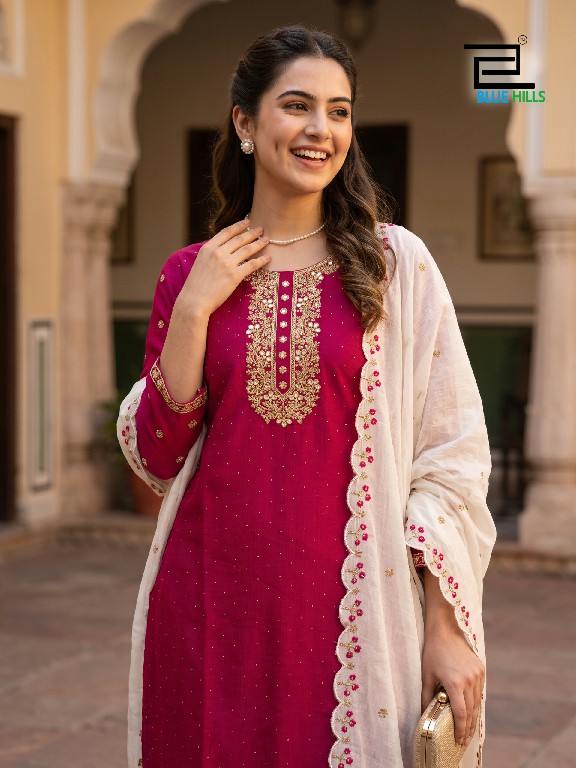 BLUE HILLS ADHIRA WHOLESALE READYMADE VECHITRA WITH WORK BIG SIZE TRENDING 3 PCS COMBO SET SUITS SUPPLIER