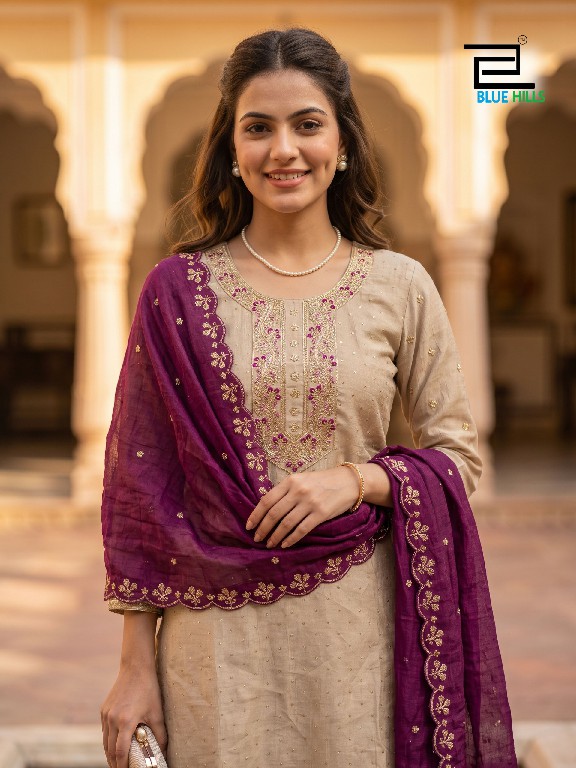 BLUE HILLS ADHIRA WHOLESALE READYMADE VECHITRA WITH WORK BIG SIZE TRENDING 3 PCS COMBO SET SUITS SUPPLIER