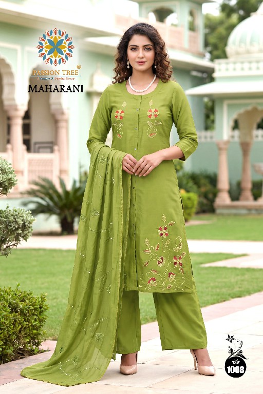 PASSION TREE MAHARANI VOL 1 WHOLESALE READYMADE ROMAN SILK BIG SIZE A LINE CUT 3 PCS SUITS EXPORTER