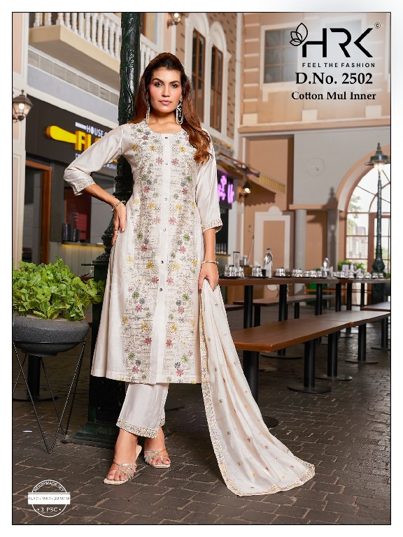 HRK D.NO 2502 WHOLESALE READYMADE MOON LIGHT CHANDERI ELEGANT LOOK 3 PCS COMBO SET SUITS EXPORTER