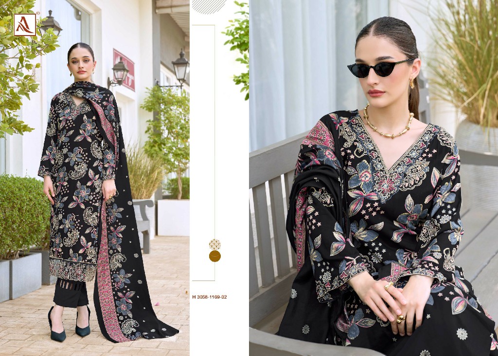 ALOK SUIT TURKISH VOL 19 WHOLESALE VISCOSE RAYON FANCY WORK UNSTITCH SALWAR SUITS SUPPLIER
