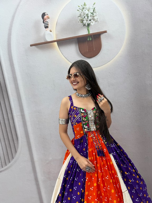 PRISHA CREATION D.NO PC-604 WHOLESALE READYMADE BANDHEJ PRINT NAVRATRI SPECIAL LEHENGA CHOLI FOR WOMEN ONLINE