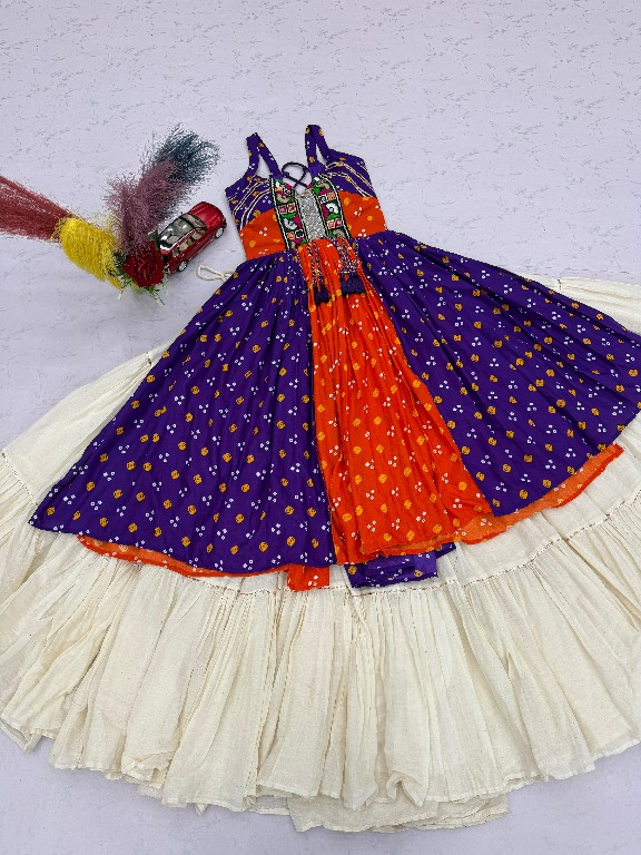 PRISHA CREATION D.NO PC-604 WHOLESALE READYMADE BANDHEJ PRINT NAVRATRI SPECIAL LEHENGA CHOLI FOR WOMEN ONLINE