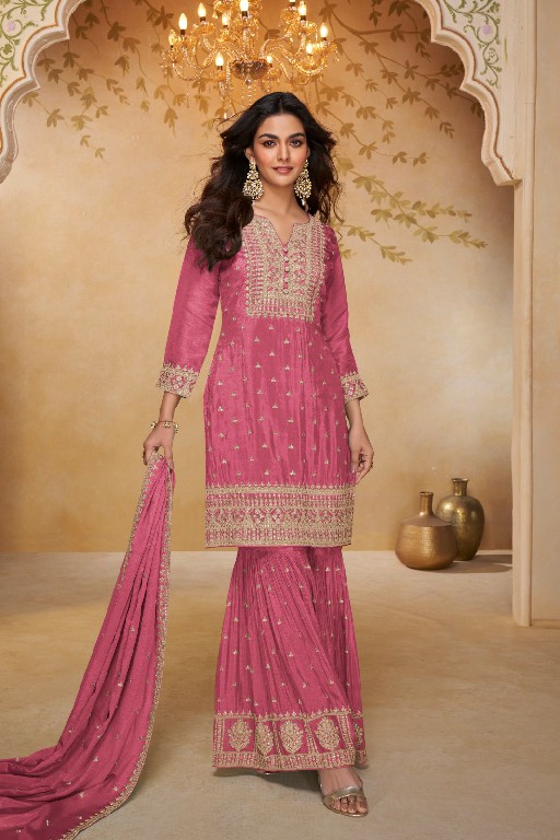 GULKAYRA DESIGNER ZEEYA WHOLESALE READYMADE REAL CHINON PARTY WEAR 3 PCS SUITS EXPORTER