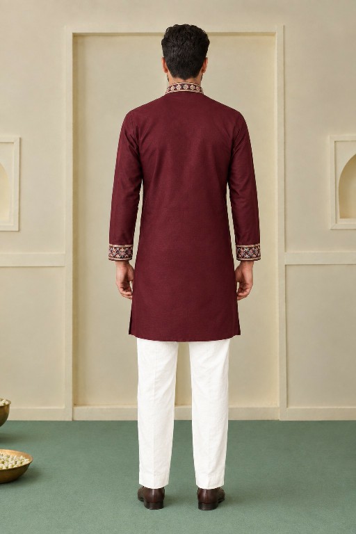 TEXTILEDEAL D.NO 414-B WHOLESALE READYMADE COACH SILK FUNCTION WEAR KURTA WITH PANT FOR MEN ONLINE
