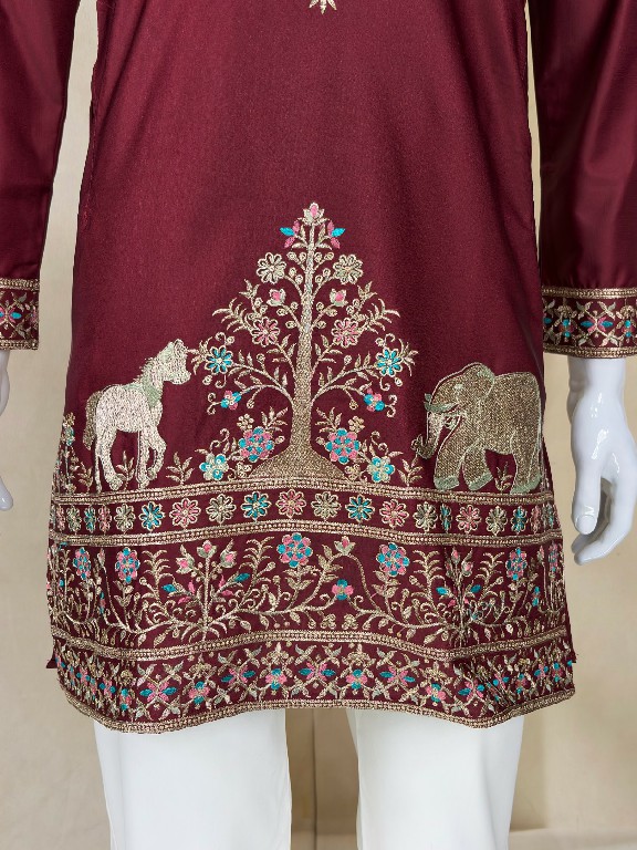 TEXTILEDEAL D.NO 414-B WHOLESALE READYMADE COACH SILK FUNCTION WEAR KURTA WITH PANT FOR MEN ONLINE