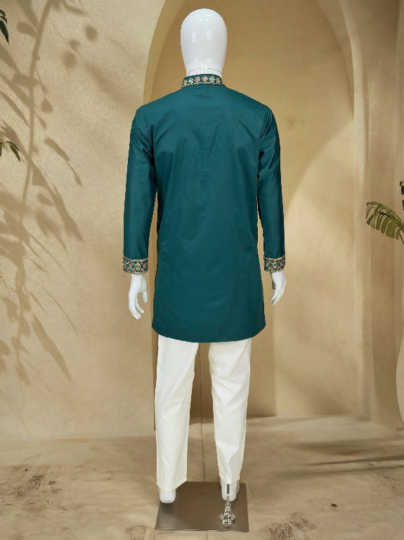 TEXTILEDEAL D.NO 414-A WHOLESALE READYMADE COACH SILK OCCASION WEAR KURTA WITH PANT FOR MEN SUPPLIER