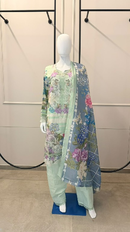 SHREE FABS ELAF SIGNATURE VOL 4 WHOLESALE COTTON FANCY PAKISTANI FULLY STITCHED 3 PCS SUITS SUPPLIER