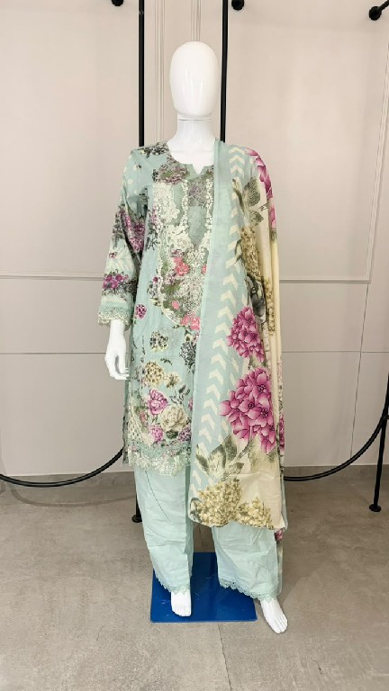SHREE FABS ELAF SIGNATURE VOL 4 WHOLESALE COTTON FANCY PAKISTANI FULLY STITCHED 3 PCS SUITS SUPPLIER