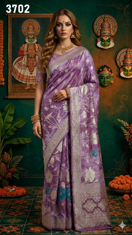 HYPNOTEX MINAXI WHOLESALE VISCOSE JACQUARD SILK ELEGANCE INDIAN SAREES FOR WOMEN ONLINE