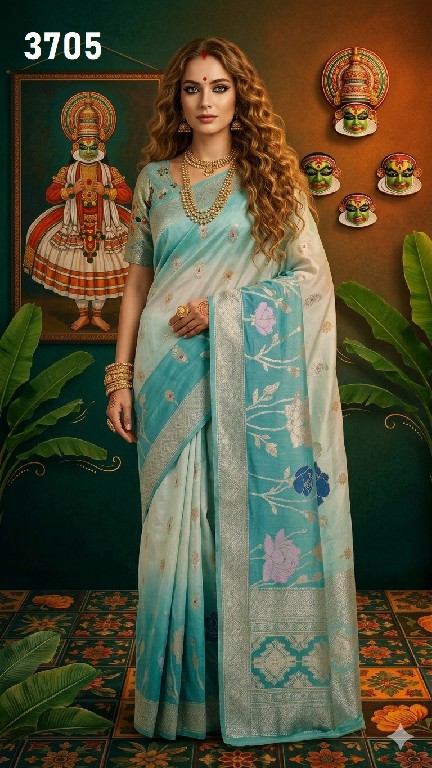 HYPNOTEX MINAXI WHOLESALE VISCOSE JACQUARD SILK ELEGANCE INDIAN SAREES FOR WOMEN ONLINE