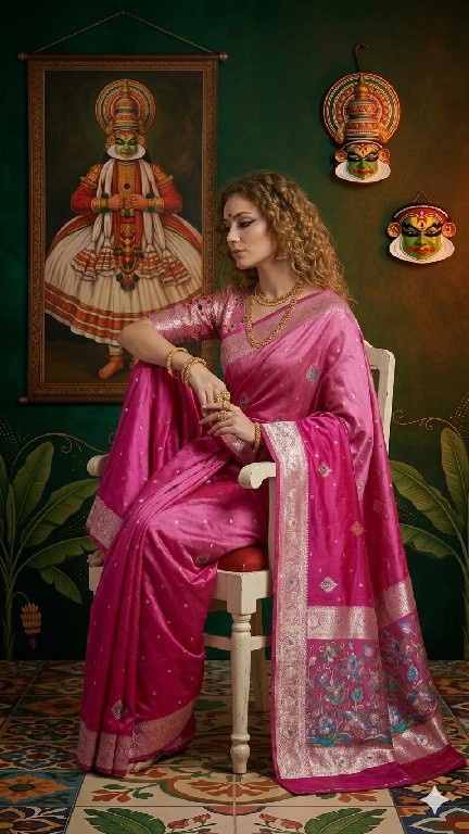 HYPNOTEX MINAXI WHOLESALE VISCOSE JACQUARD SILK ELEGANCE INDIAN SAREES FOR WOMEN ONLINE