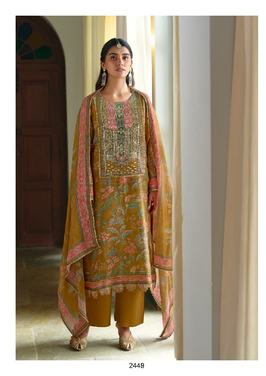 KIMORA SAJNA SAWARNA WHOLESALE PURE MUSLIN SHIMMER AMAZING DESIGN UNSTITCH SALWAR SUITS SUPPLIER
