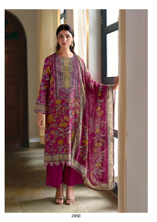 KIMORA SAJNA SAWARNA WHOLESALE PURE MUSLIN SHIMMER AMAZING DESIGN UNSTITCH SALWAR SUITS SUPPLIER