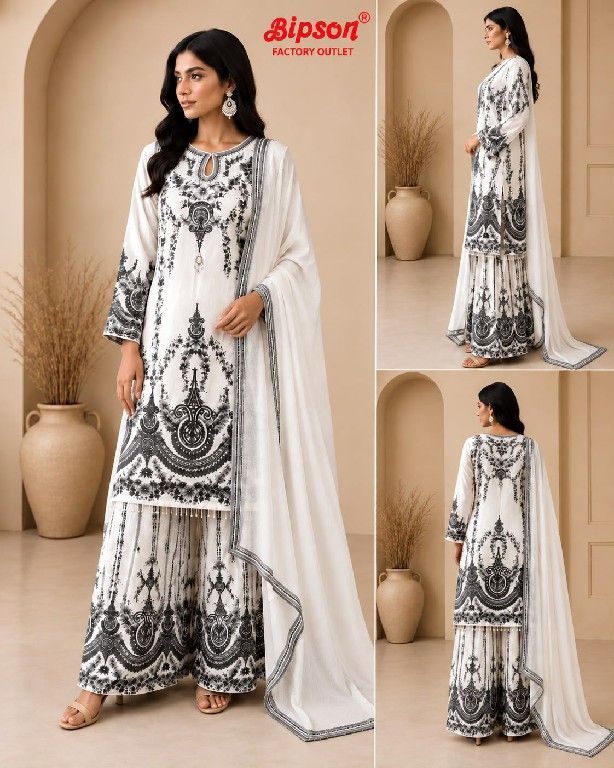 BIPSON D.NO 4 WHOLESALE READYMADE PURE GLASS TISSUE FESTIVE WEAR 3 PCS COMBO SET SUITS SUPPLIER
