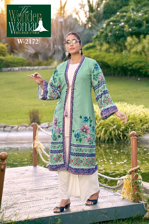 WONDER WOMAN D.NO 2172 WHOLESALE READYMADE VISCOSE RAYON ELEGANT SHRUG STYLE COMBO CORD SET FOR EXPORT