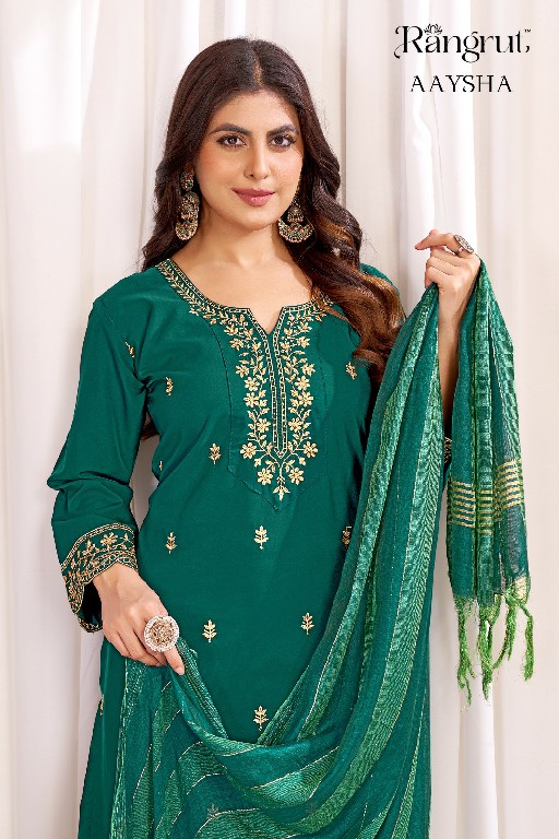 RANGRUT AAYSHA WHOLESALE READYMADE MALAI CRAPE BIG SIZE AMAZING 3 PCS SUITS EXPORTER
