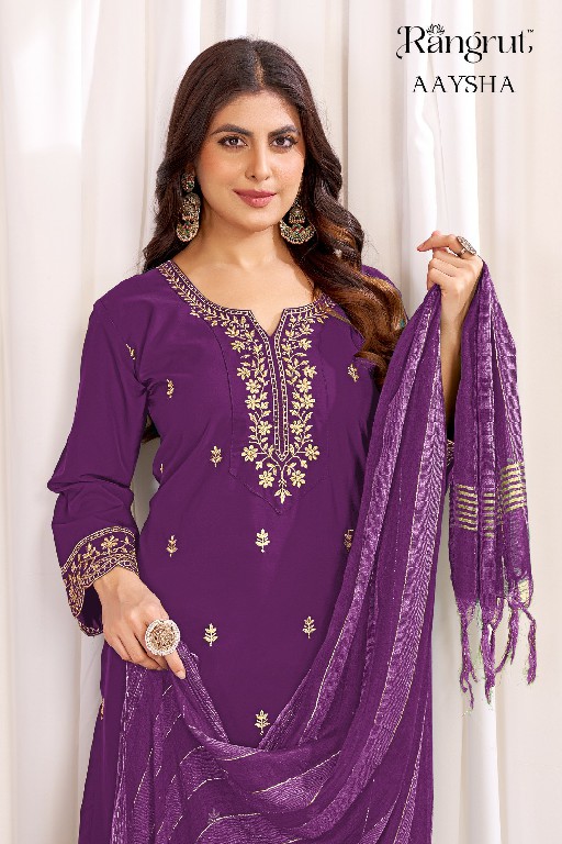 RANGRUT AAYSHA WHOLESALE READYMADE MALAI CRAPE BIG SIZE AMAZING 3 PCS SUITS EXPORTER
