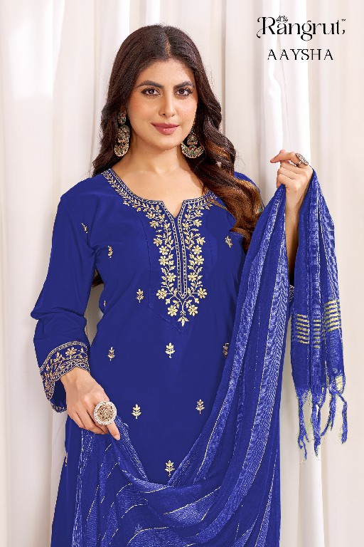 RANGRUT AAYSHA WHOLESALE READYMADE MALAI CRAPE BIG SIZE AMAZING 3 PCS SUITS EXPORTER