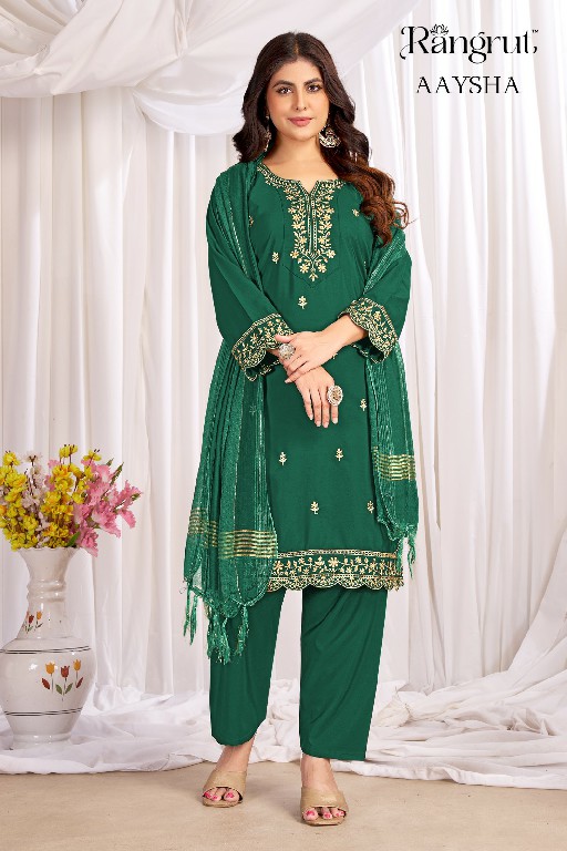 RANGRUT AAYSHA WHOLESALE READYMADE MALAI CRAPE BIG SIZE AMAZING 3 PCS SUITS EXPORTER