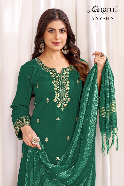 RANGRUT AAYSHA WHOLESALE READYMADE MALAI CRAPE BIG SIZE AMAZING 3 PCS SUITS EXPORTER