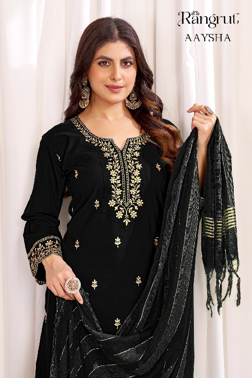 RANGRUT AAYSHA WHOLESALE READYMADE MALAI CRAPE BIG SIZE AMAZING 3 PCS SUITS EXPORTER