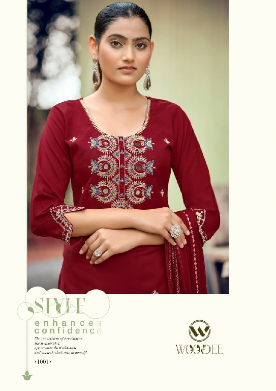 WOODEE RAAHI WHOLESALE READYMADE SOFT VISCOSE SILK FABULOUS 3 PCS SUITS SUPPLIER