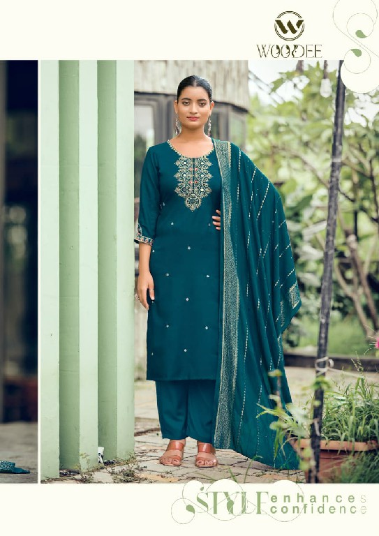WOODEE RAAHI WHOLESALE READYMADE SOFT VISCOSE SILK FABULOUS 3 PCS SUITS SUPPLIER
