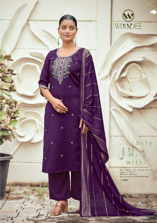 WOODEE RAAHI WHOLESALE READYMADE SOFT VISCOSE SILK FABULOUS 3 PCS SUITS SUPPLIER