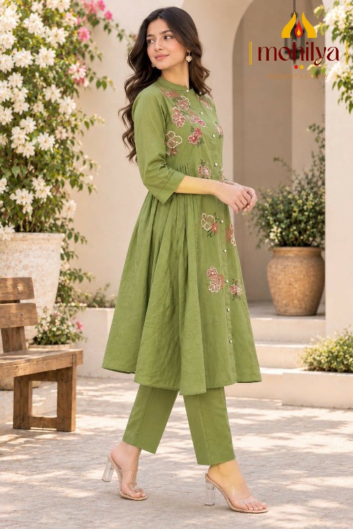 MOHILYA D.NO 224 WHOLESALE READYMADE COTTON ELEGANT ETHNIC LOOK KURTI WITH PANT COMBO FOR WOMEN ONLINE