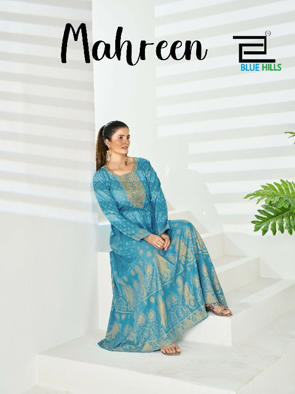 BLUE HILLS MAHREEN WHOLESALE READYMADE RAYON BIG SIZE GORGEOUS LOOK GOWN COMBO FOR EXPORT