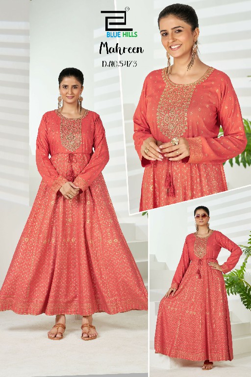 BLUE HILLS MAHREEN WHOLESALE READYMADE RAYON BIG SIZE GORGEOUS LOOK GOWN COMBO FOR EXPORT