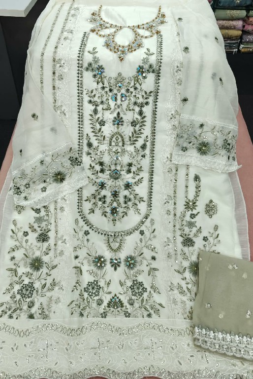 SERINE D.NO 982 WHOLESALE CHIFFON PAKISTANI HIT DESIGN UNSTITCH SALWAR SUITS EXPORTER
