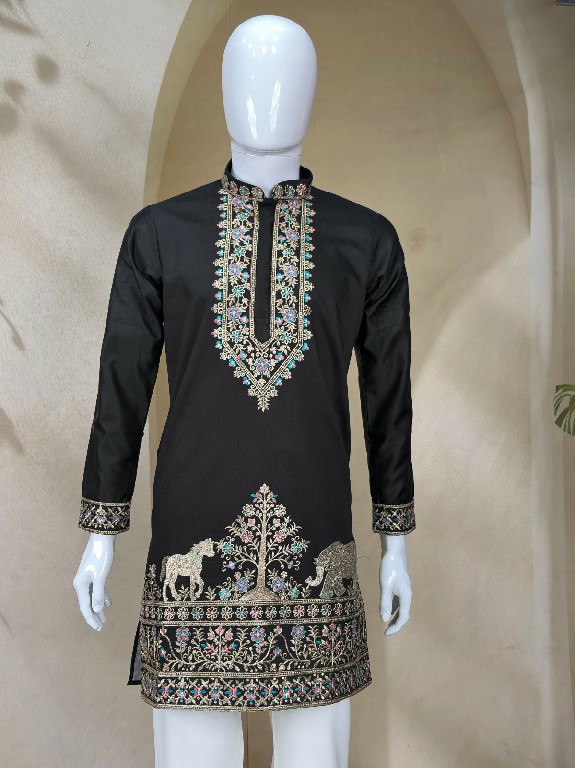 TEXTILEDEAL D.NO 414-C WHOLESALE READYMADE COACH SILK OCCASION WEAR KURTA WITH PANT FOR MEN SUPPLIER