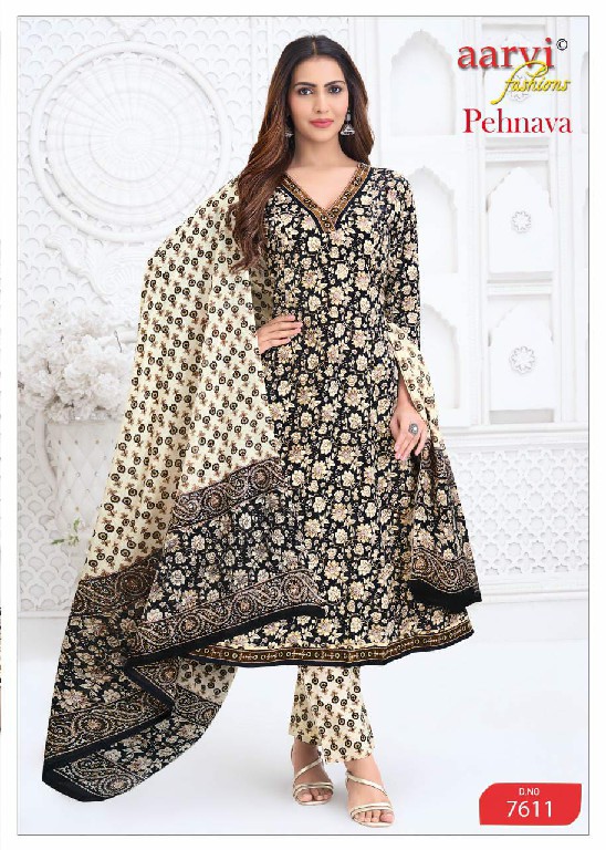 PEHNAVA VOL 2 BY AARVI FASHIONS WHOLESALE COTTON ANARKALI STYLE FULL STITCH 3 PCS SUITS FOR WOMEN ONLINE
