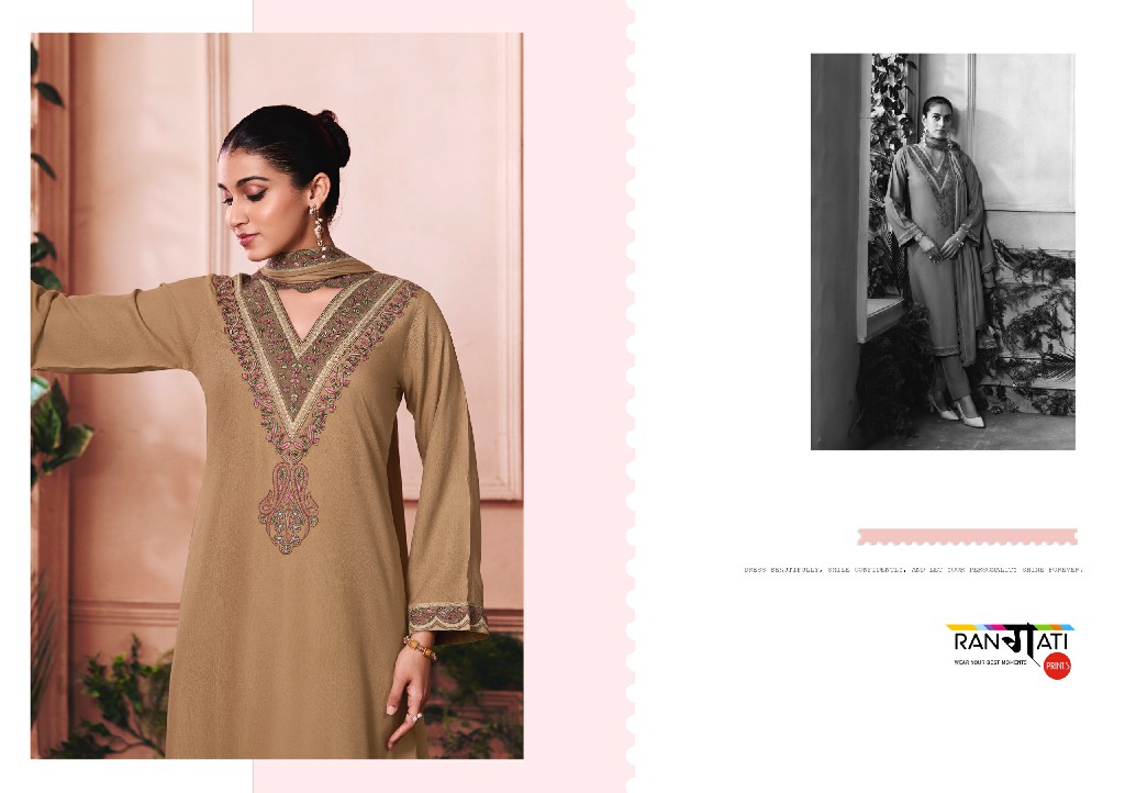 RANGATI PRINTS SOZNI WHOLESALE PASHMINA WITH WORK WINTER WEAR UNSTITCH SALWAR SUITS EXPORTER