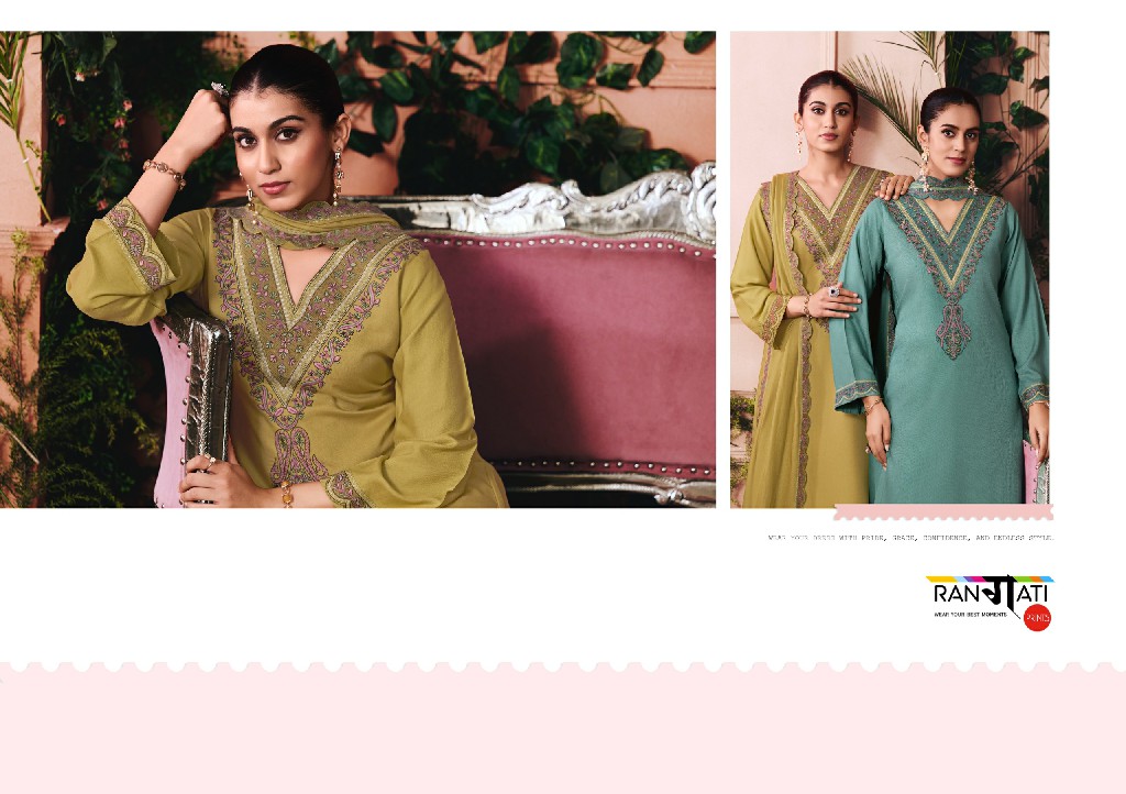 RANGATI PRINTS SOZNI WHOLESALE PASHMINA WITH WORK WINTER WEAR UNSTITCH SALWAR SUITS EXPORTER