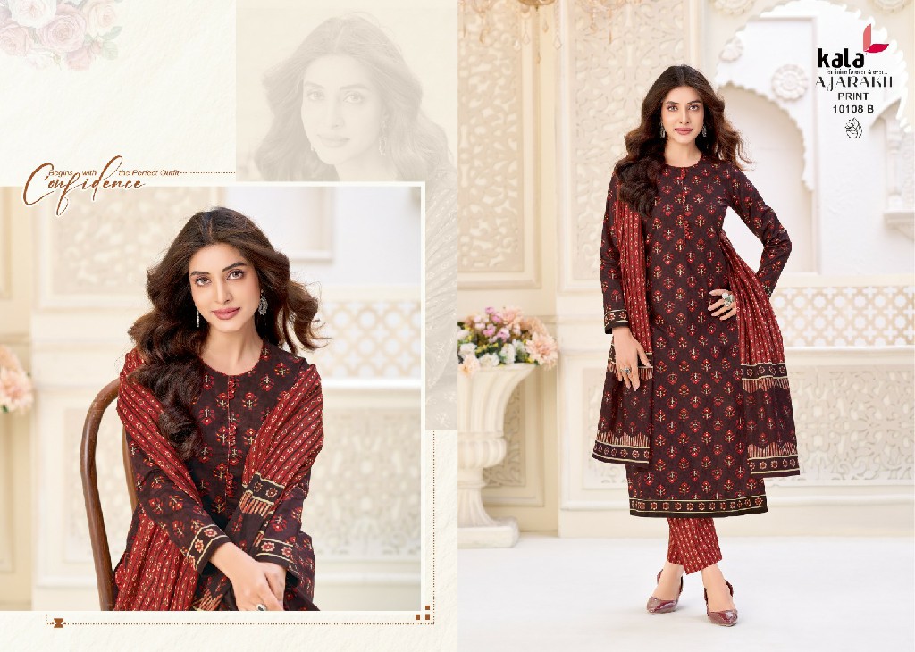 KALA AJARAKH PRINT VOL 1 WHOLESALE COTTON EVERYDAY WEAR DRESS MATERIAL SUPPLIER