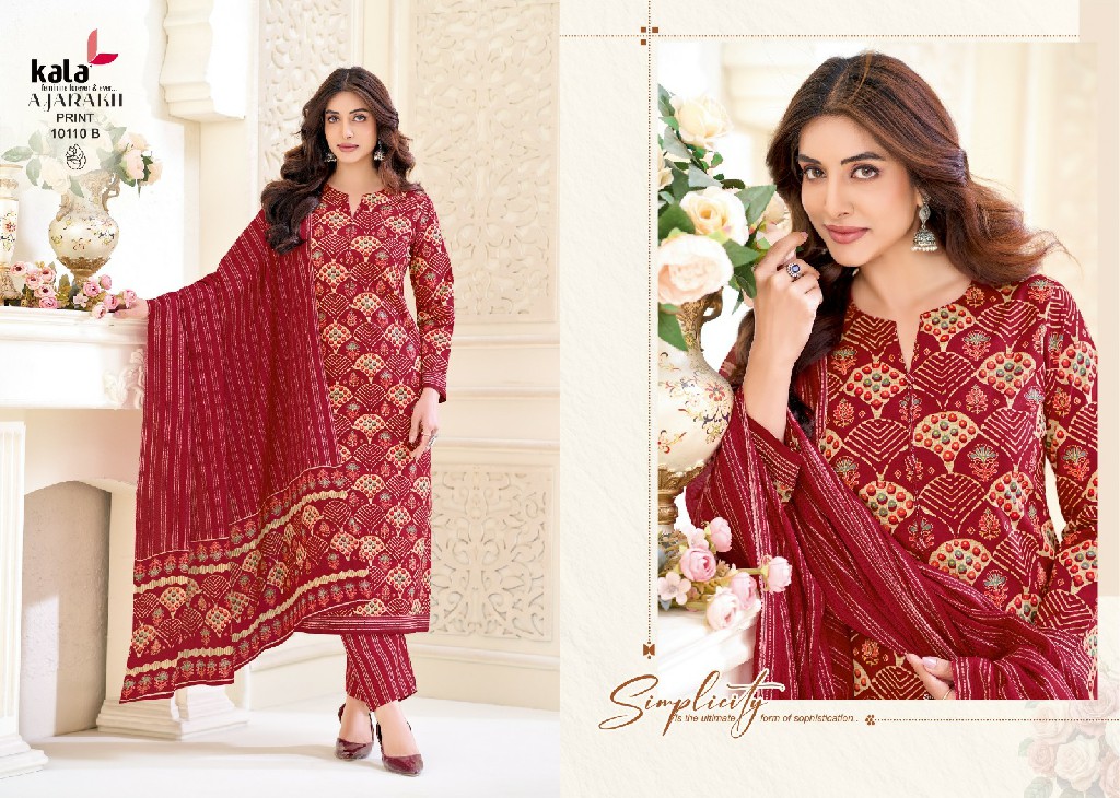KALA AJARAKH PRINT VOL 1 WHOLESALE COTTON EVERYDAY WEAR DRESS MATERIAL SUPPLIER