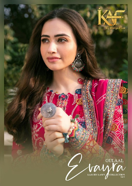 KAF EVAYRA GULAAL VOL 4 WHOLESALE HEAVY LAWN COTTON PRINTED KARACHI STYLE DRESS MATERIAL ONLINE